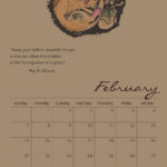 Episodes 2016 photo February calendar card