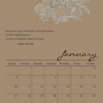Episodes 2016 photo January calendar card