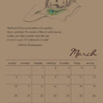 Episodes 2016 photo March calendar card