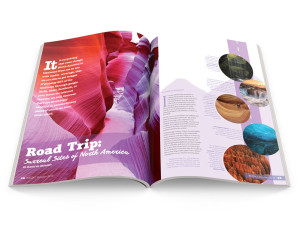 Müzik Magazine 2-page layout mockup