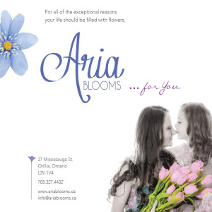 Aria Blooms back page