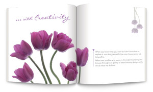 Aria Blooms brochure inside 2 mockup